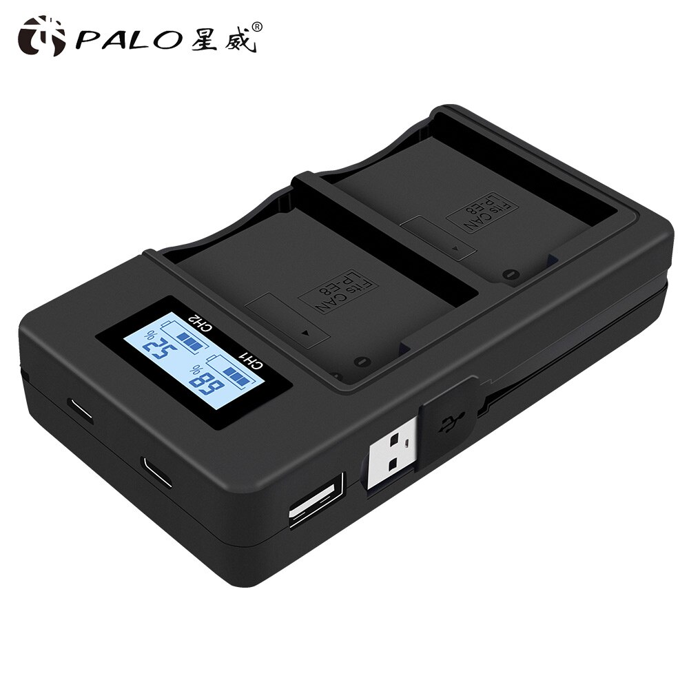 PALO LP-E8 Camera Battery Charger LPE8 LP E8 Smart USB charger For Canon EOS 550D 600D 700D X4 X5 X6i X7i T2i T3i T4i T5i Camera: Default Title