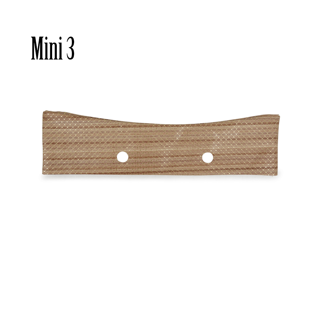 New Classic Mini grana del Legno motivo Trim DELL'UNITÀ di elaborazione del Faux Leahter Trim Decorazione per Obag Borsa per O Corpo Del Sacchetto di Estate autunno: Mini 3