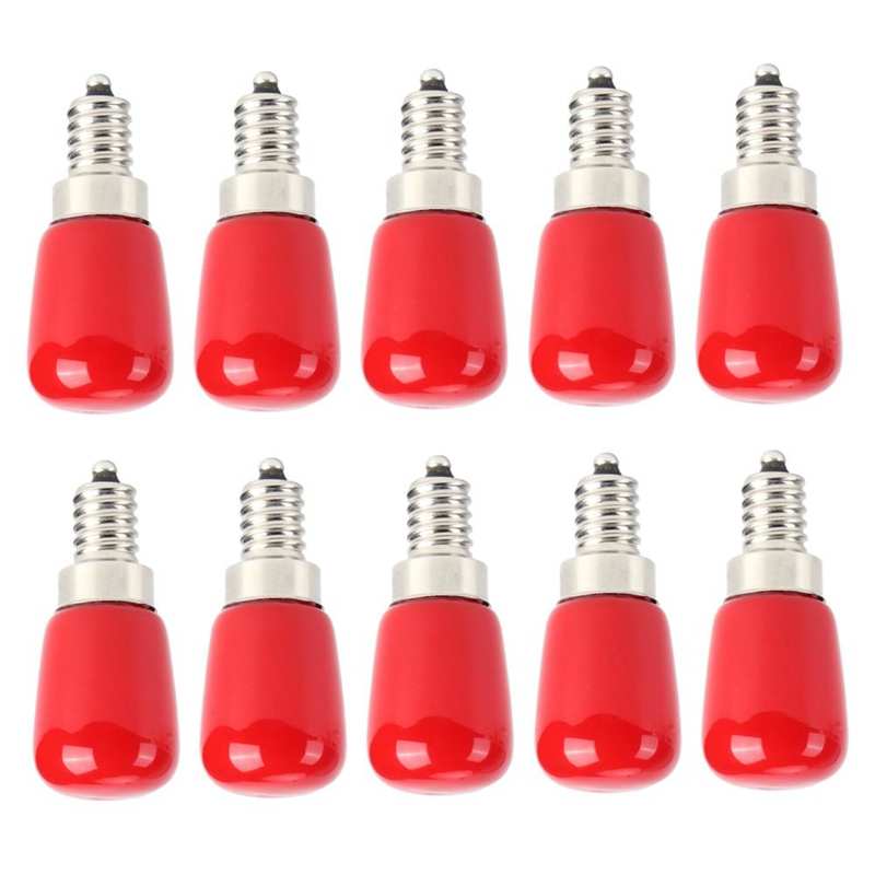 1.5W 110V E12 Candelabra Bulbs Red LED Candle Light Bulbs For Ceiling L MS