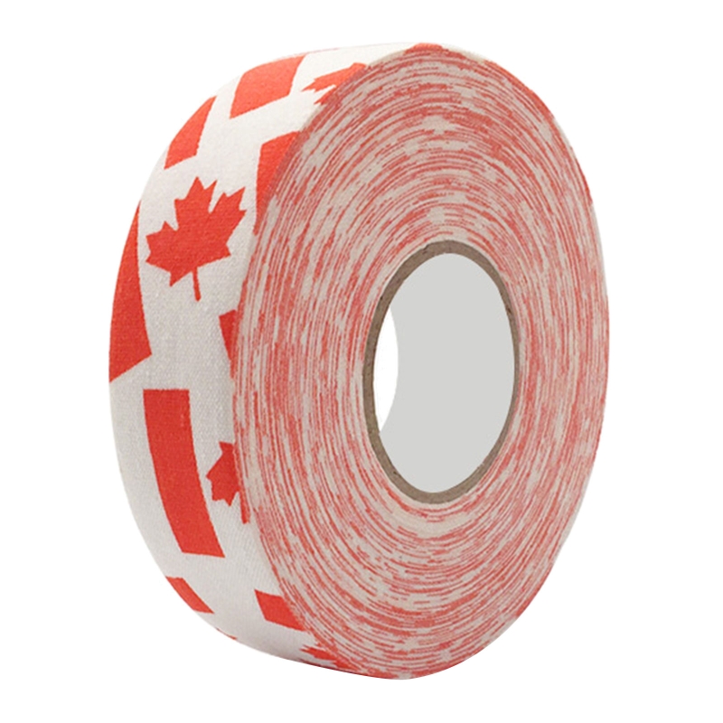 L9bd 1 hockeytape, rutschfestes eisgewebe-hockeytape, selbstklebendes hockeyschläger-griffband, verschleißfestes hockeygriffband: Rotes ahornblatt