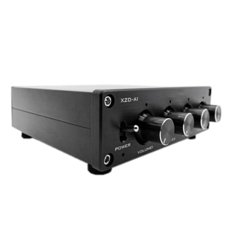 Commutateur HIFI sans perte 1 entrée 4 sorties RCA HUB Audio, sélecteur de Signal, commutateur de Source, amplificateur de Volume,