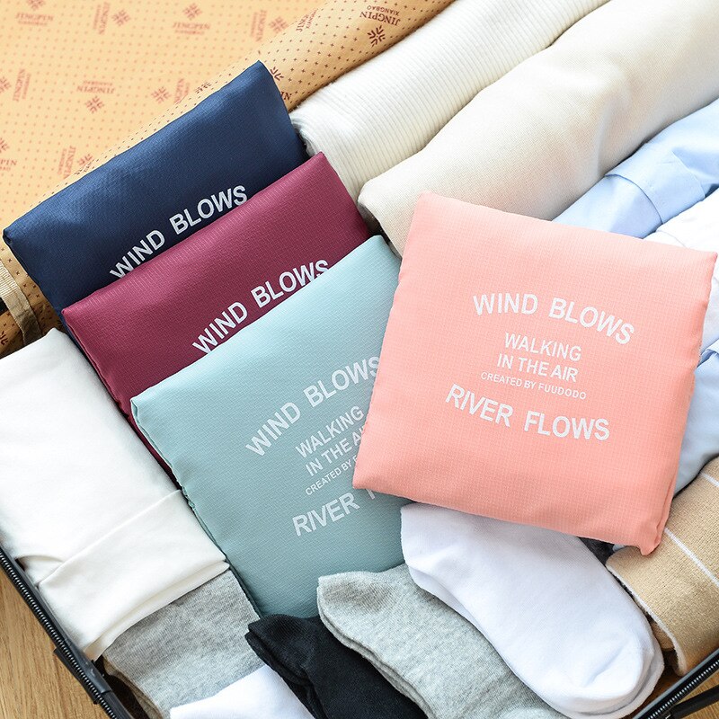 Sac de voyage lvcky, sac de rangement portable, capacité pliable, grande poignée, adapté aux voyages et au shopping , 4 couleurs