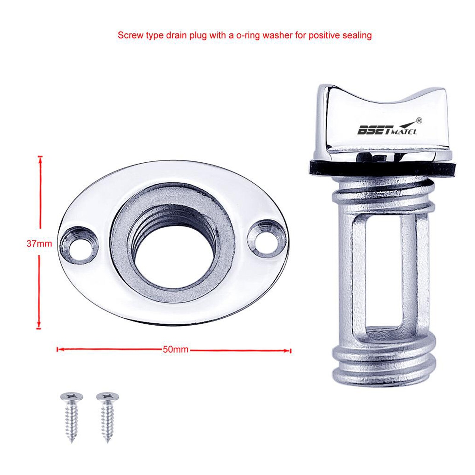 25MM Boat Bilge Drain Plug Marine Grade 316 Stainless Steel Drain Bung