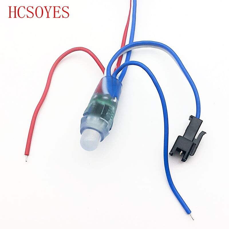 5v 12mm led ws2811 pixel module 50 node/string digital rgb full color waterproof ip68 led string for letters sign