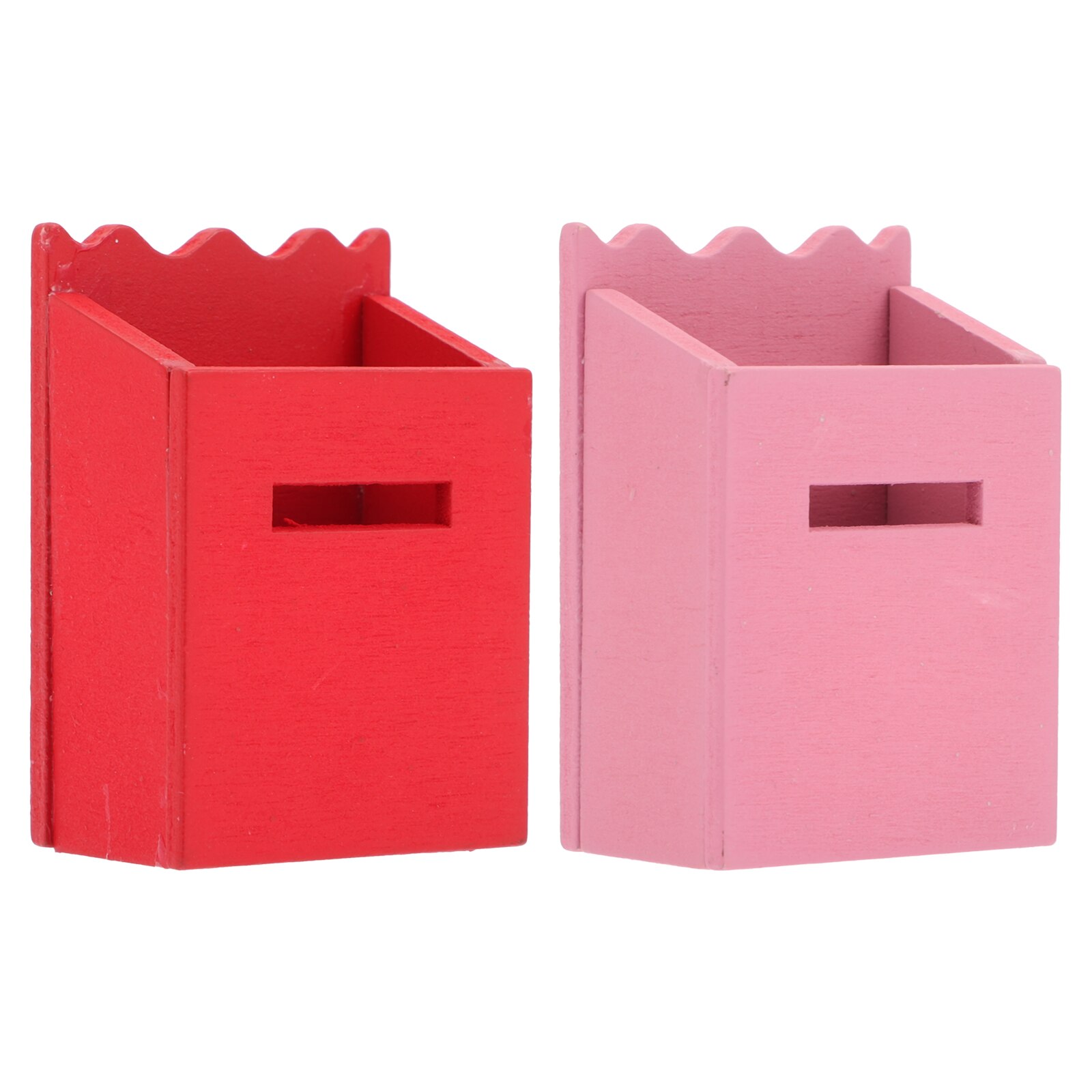 2 Stuks Mini Huis Mailbox Diy Versiering Mini Meubels Model Miniatuur Mailbox