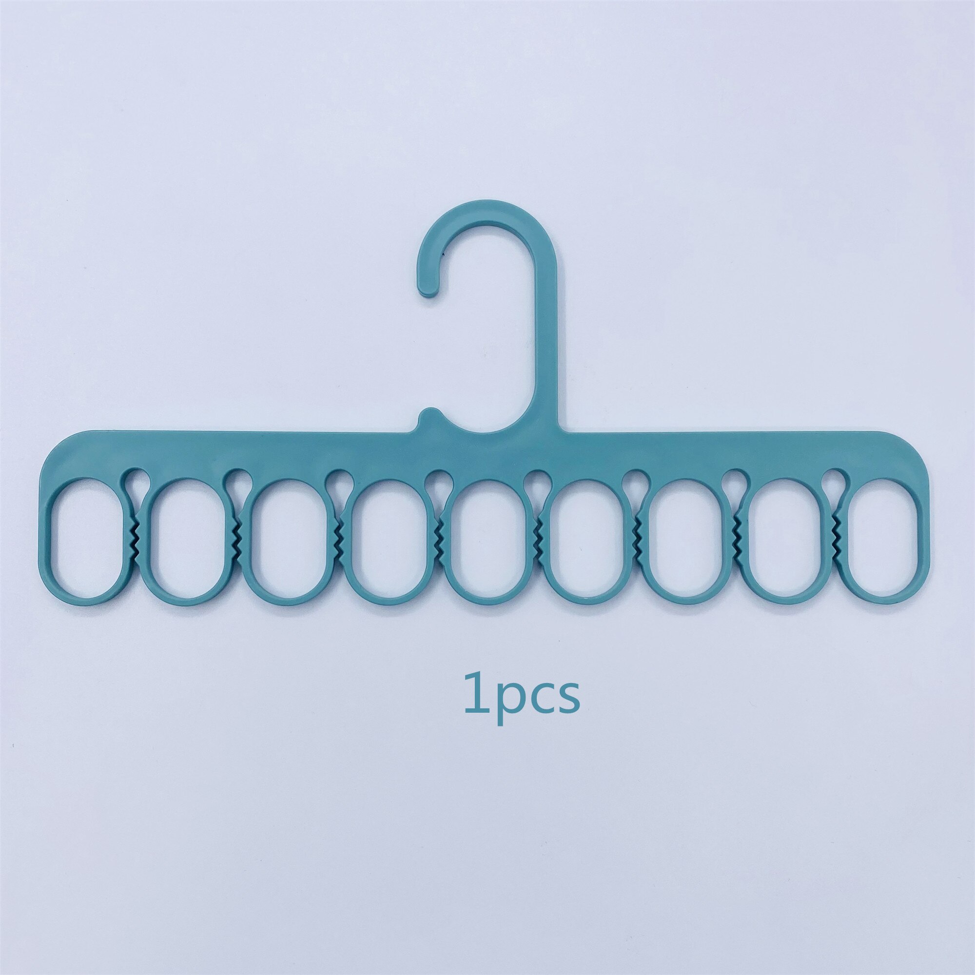 Magic 9-hole Support Circle Clothes Hanger Clothes Drying Rack Multifunction Plastic clothes rack Home Storage folding Hangers: green Style 5