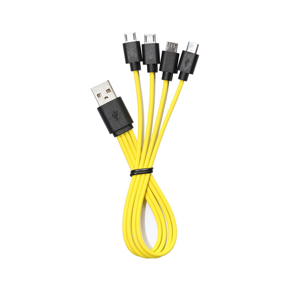 Usb 2.0 Naar Micro Usb Kabel 5V 2A Snel Opladen Usb Kabel 1 Naar 4 Opladen Splitter Cord Voor android Samsung Huawei Google Telefoons