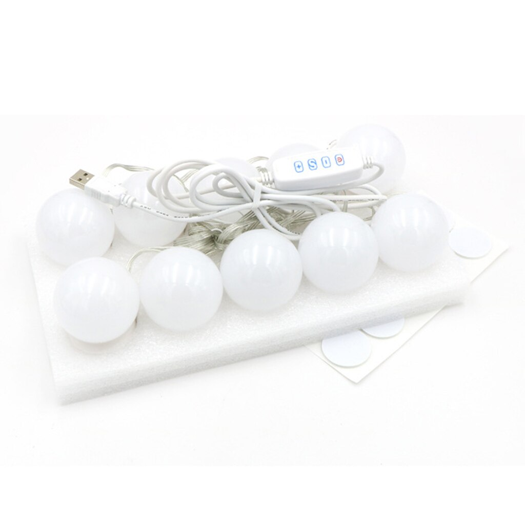 10 LED Dimmable Mirror Light Make-up Light Mirror Light Make-up Light Lamp