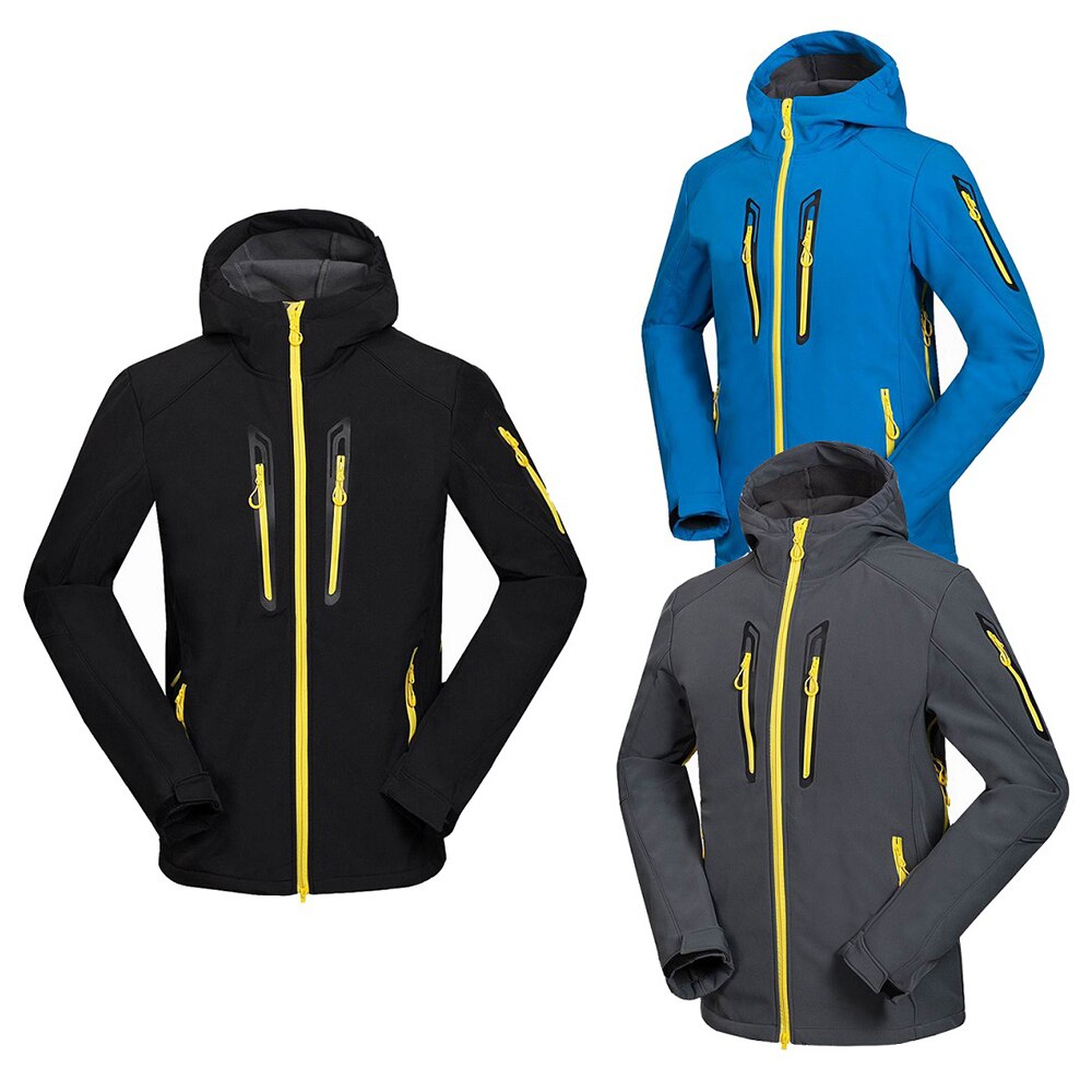 Softshell-jacke Männer Wasserdicht Winddicht Vlies warm Halten Mantel draussen Sport Wandern Camping Jagd Atmungsaktiv Hoodie Kleidung