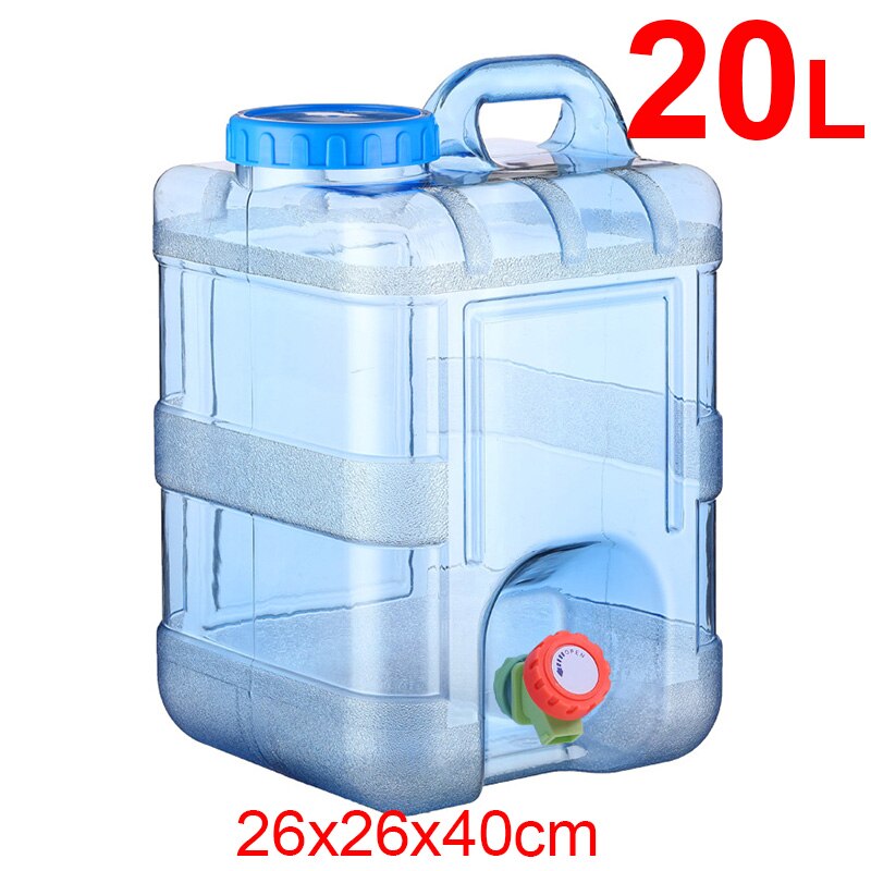 Portable Water Container with Spigot BPA-Free Water Storage Bucket Camp Water Jug Tank for Camping Outdoor Hiking: 20L