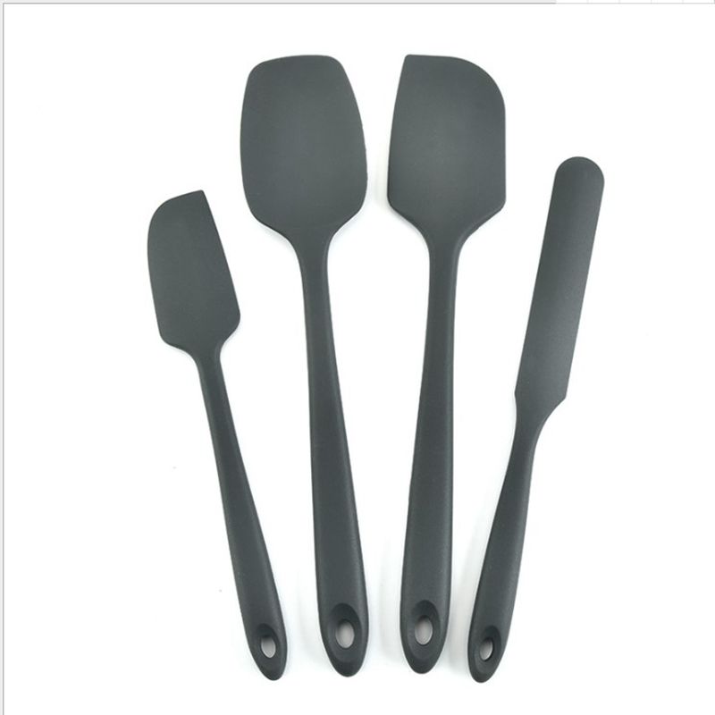 Panelas Antiaderente Para Cozinha Conj　Baking Tool Set 4-Piece Silicone Kitchen Ttools Integrated Silicone Scraper Spatula Cake: 009