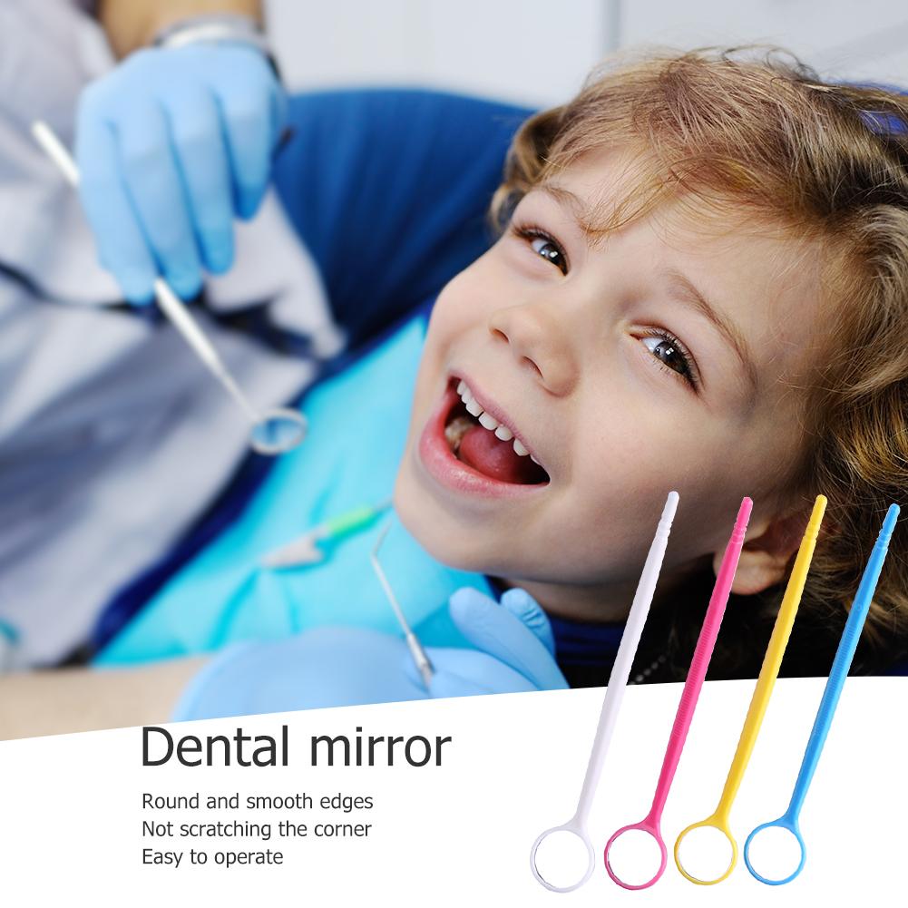 Odontologicos tandlæge spejl værktøj til tandblegning tandpleje farve tilfældig dental dobbeltsidede mundspejle autoklaverbare