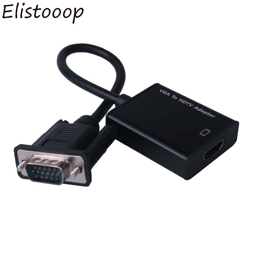 1080P Vga Male Naar Hdmi Female Converter Adapter Kabel Voor Laptop Destop Naar Tv Projector Monitor Met Audio Usb kabel