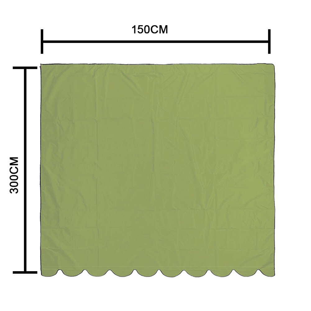 3x1.5/2x1.5m Waterproof Awning Replacement Fabric for Outdoor Courtyard Garden Balcony Sun Shade Rainproof Awning Fabric: 3x1.5m-Green
