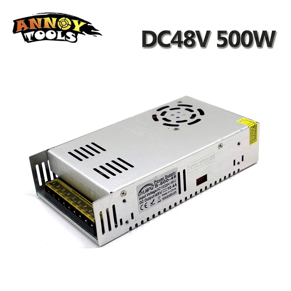 500W 0-48V Switching Power Supply 10.4A 48V 500W Power SourceStepper Motor Driver