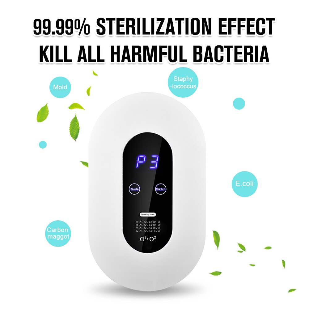 Behogar Smart Air-Purifier Remove Ozone Electric Machine Generator Dust Purification Household Kitchen Toilet Air Cleaner