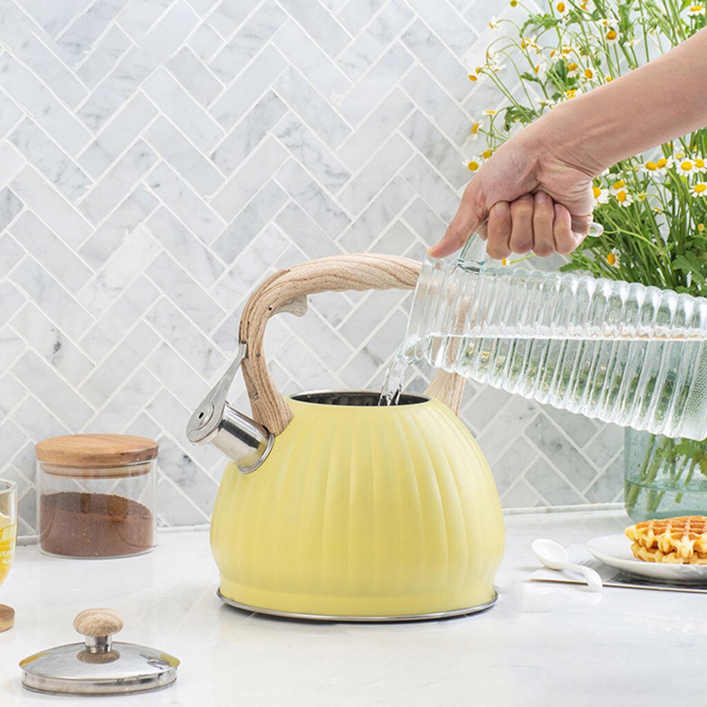 Whistling Theeketel 3.5L Grote Fluitje Rvs Fornuis Levert Anti-Brandwonden Top Waterkoker Theepot Waterkoker Voor Fornuis