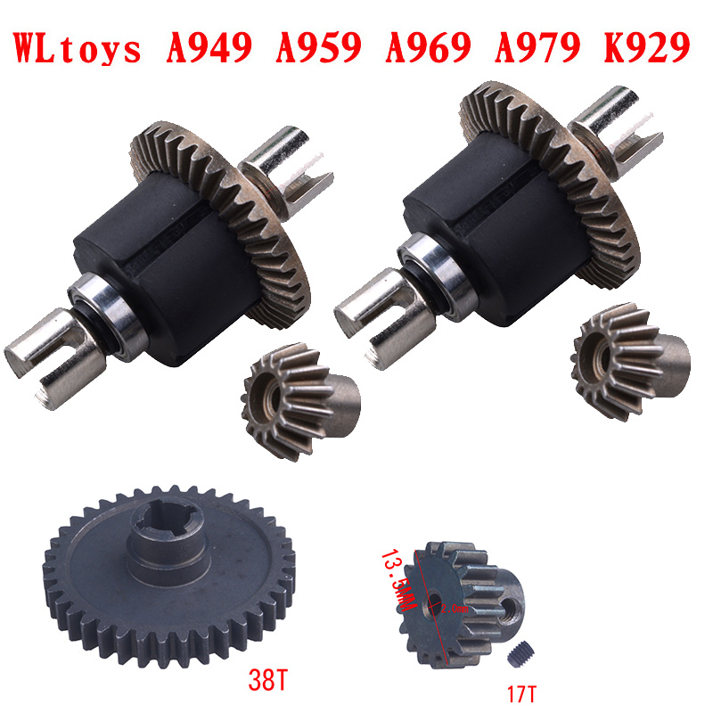 Wltoys A949-B A959-B A969-B A979-B K929-B Afstandsbediening Rc Auto Onderdelen Upgrade Metal Gear Differentieel