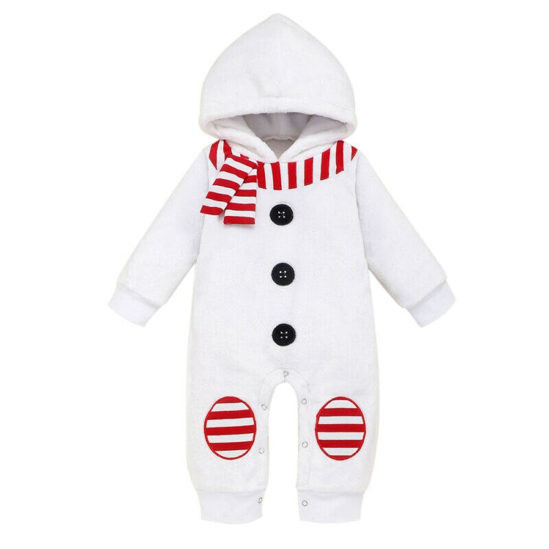 Goocheer Cute Snowman Romper Winter Baby Long Sleeve Outfits Stylish Baby Boy Christmas Costume Romper One-Piece Jumper