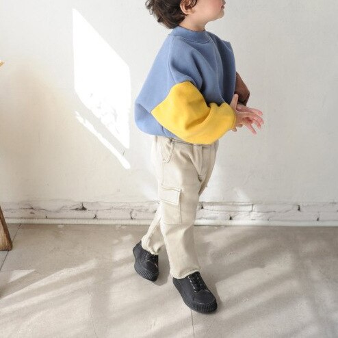 Winter koreaanse jongens en meisjes warme wollen katoenen casual kleding losse peutermeisjes winterkleding