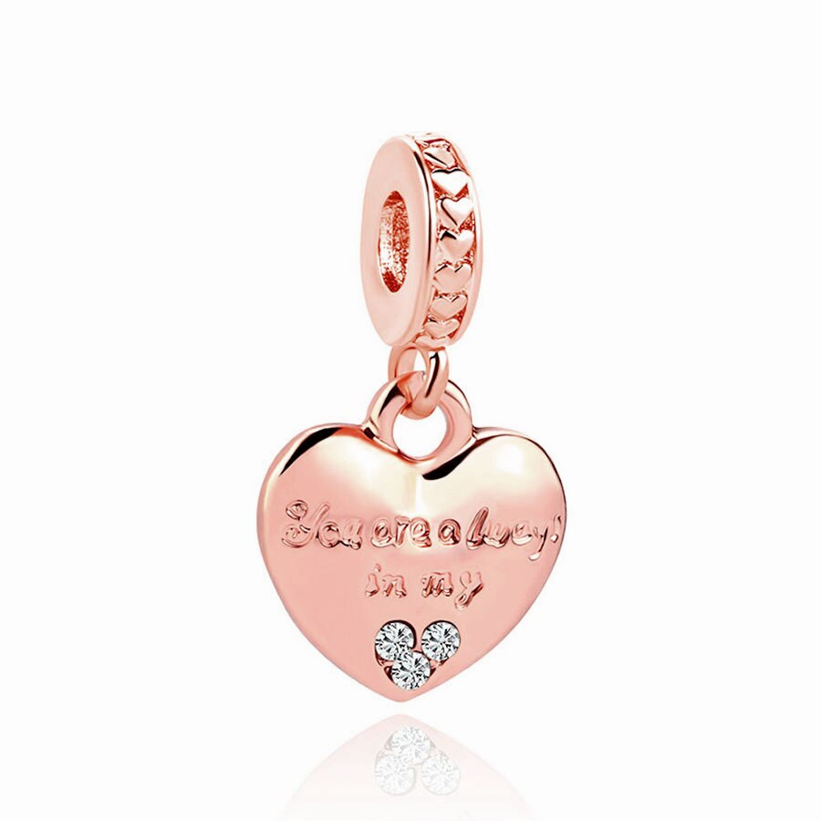 1pc 2022 roségoldene murmeln-schwester-lebensbaum-diy-perlen, passend für europäische Charme-armbänder, schmuckzubehör  v033: A282