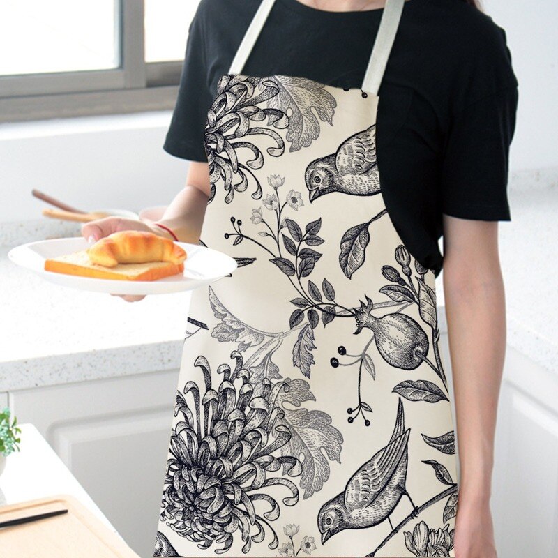 Retro Flower Kitchen Apron Series