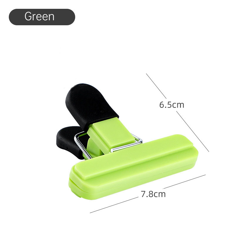 1/3 stk. bærbare store chipposeklemmer plastik assorterede størrelser mad-snackforsegling forseglingsklips tætningsklemme køkkenopbevaringstilbehør: Militærgrøn