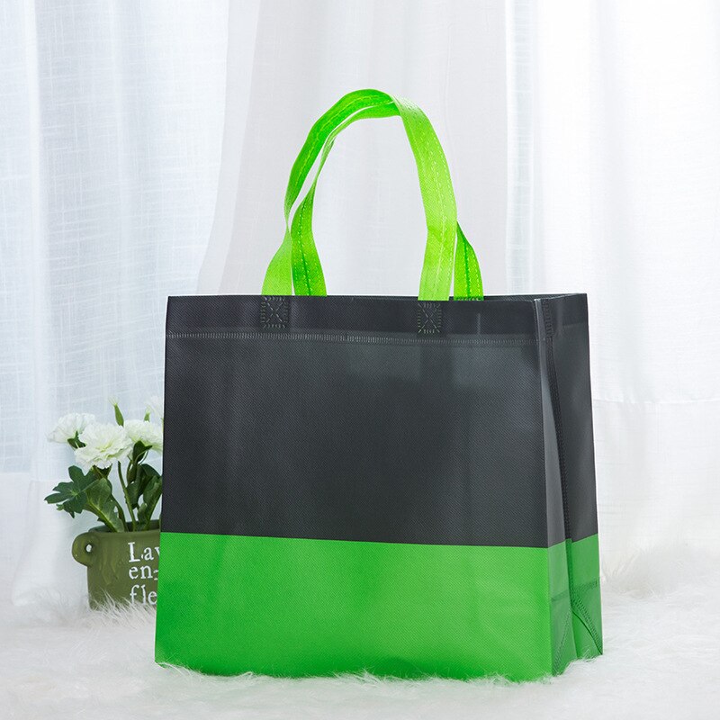 Shopping Bag Foldable Eco Bag Large Reusable Shopping Bag Tote Waterproof Fabric Non-woven Bag No Zipper