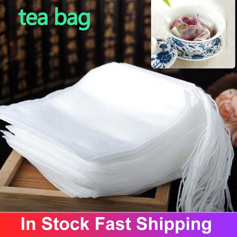 100Pcs Teabags Empty Scented Tea Bags With String ... – Vicedeal