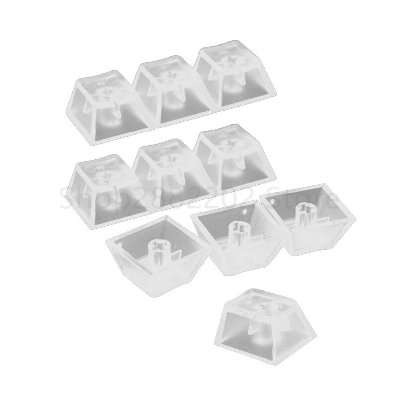 10Pcs Transparent ABS Tastenkappen Mechanische tastatur Matte Backlit Key caps Für Kirsche Gateron Kailh Schalter R4 R3 R2 R1
