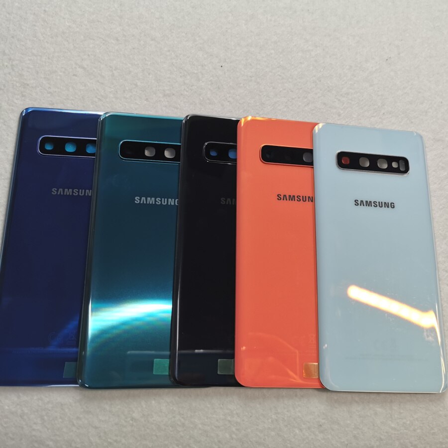 SAMSUNG Galaxy S10 Plus S10e S10 G970 G973 G975 G973F Front Touch Panel Outer Lens + Rear Battery Door Back Glass Housing Cover