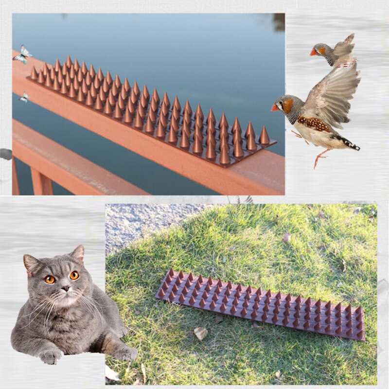 20pcs Repellent Practical Deterrent Anti-theft Fencing Garden Fence Wall Spikes Cat Anti Bird Thorn Intruder Security