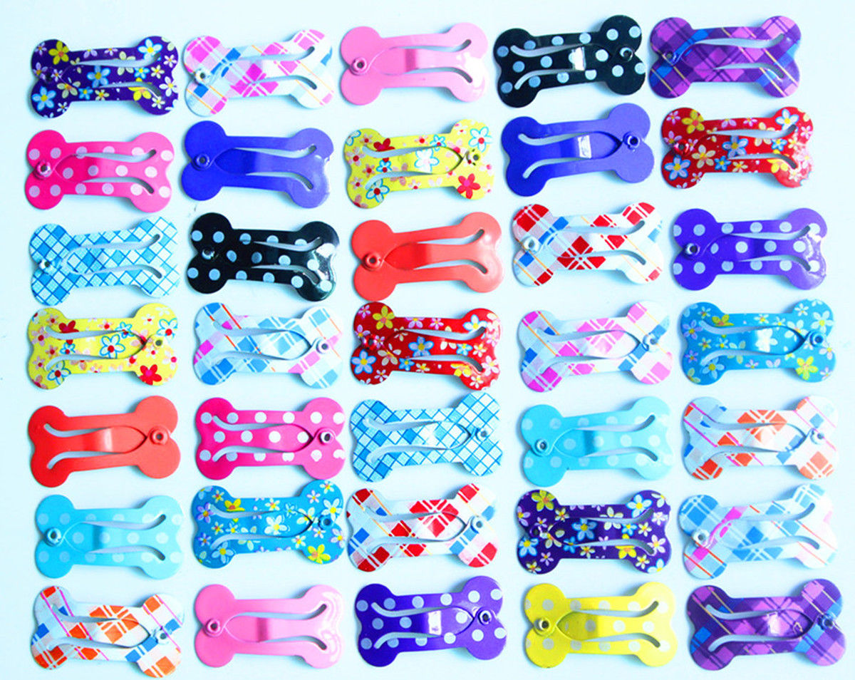 50 stk søde mini hunde hårspænder knogler hund bb clips hårnåle hunde hår tilbehør hunde pleje hår tilbehør kæledyr forsyninger