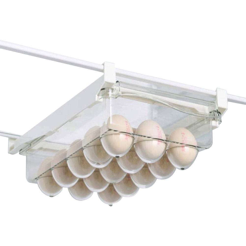 Refrigerator Egg Organizer Drawer Transparent Storage Case Innovative Fridge Wire Mesh Storage Box: B Egg carton