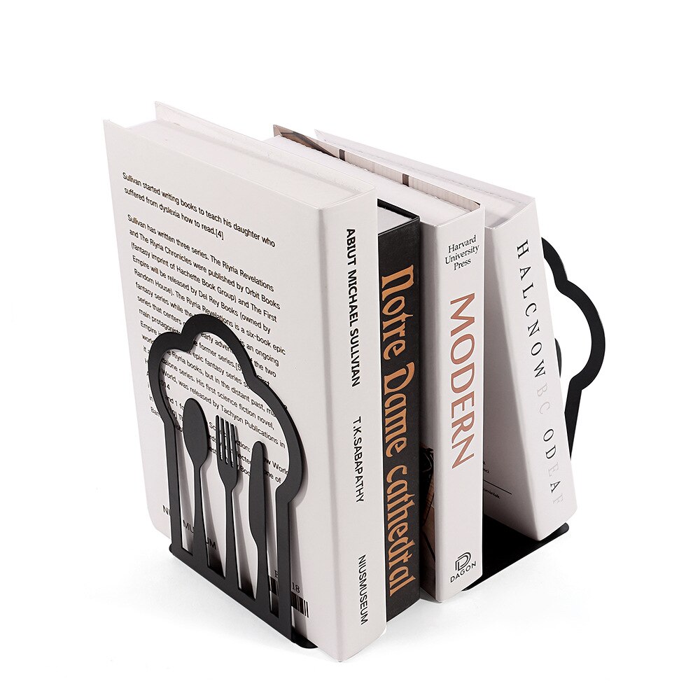 1 paar Metall Buchstützen Buch Unterstützt Küche Kochbuch Buchstützen Metall Buch Enden Buchstützen Für verwöhnen Schwere Bücher Buch Regal Halfter