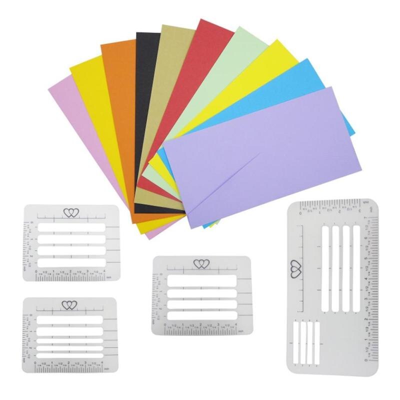 Envelope Addressing Craft Guide Stencil Templates Fits Wide Range of Envelopes, Thank You Card, Mother's Day ,Wedding 4Pcs/Lot