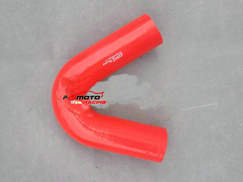 Dla 135 stopni 70mm 2.75 "cala rura ssąca silikonowy kolanko zginania węża czerwony