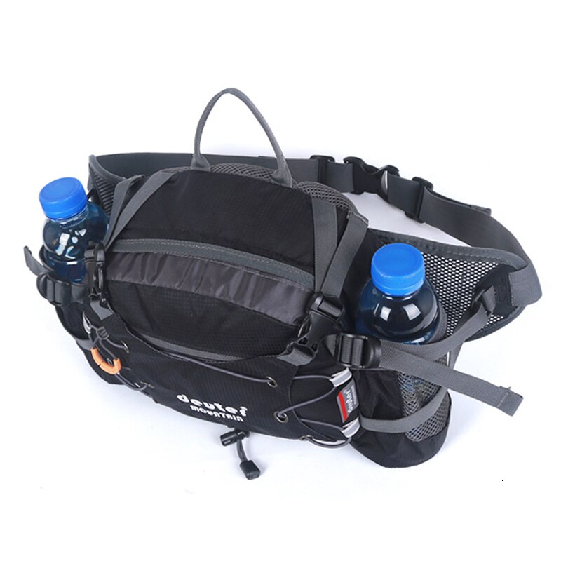 7l sacs banane imperméables et résistants à l'usure pour hommes et femmes, idéal pour l'escalade, le voyage, le camping, l'équitation et la randonnée: Noir