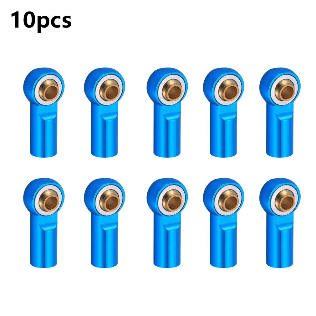 10 stück  m3 metall-spurstangenkopf-kugelgelenke für 1/10 rc- pkw-raupen-axial-  d90 d110 rc- pkw-ersatzteile auto-diy: Blau