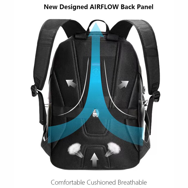 Sac à dos suisse multifonctionnel pour ordinateur portable 15.6 pouces, sacoche de voyage multicouche de grande capacité, sac d'école de originale