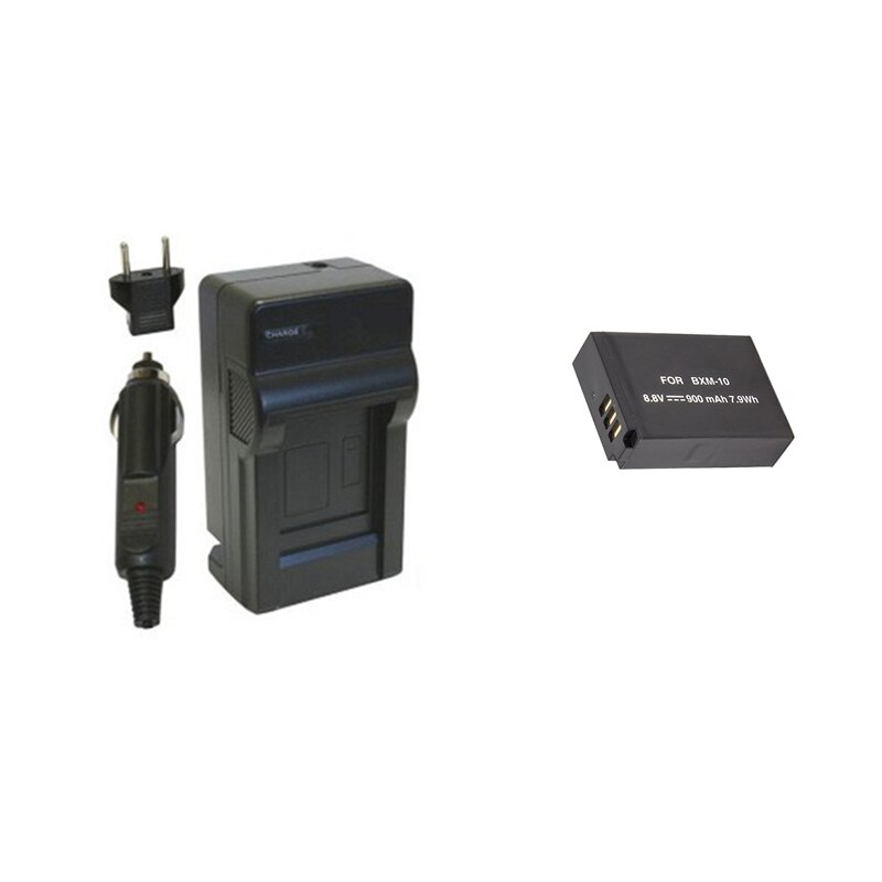 Bxm 10 bxm -10 erstatningsbatteri + lader til xiaoyi yi -m1 speilløst kamera.: 1