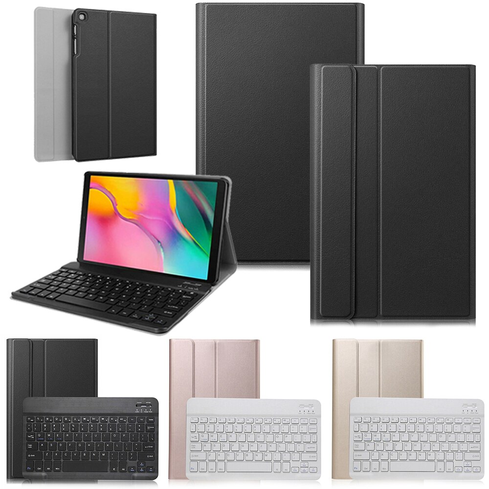 Voor Samsung Galaxy Tab Een 10.1 Inch T510 T515 Bluetooth Afneembare Wireless Keyboard Case Cover Voor Samsung Tab Een 10.1