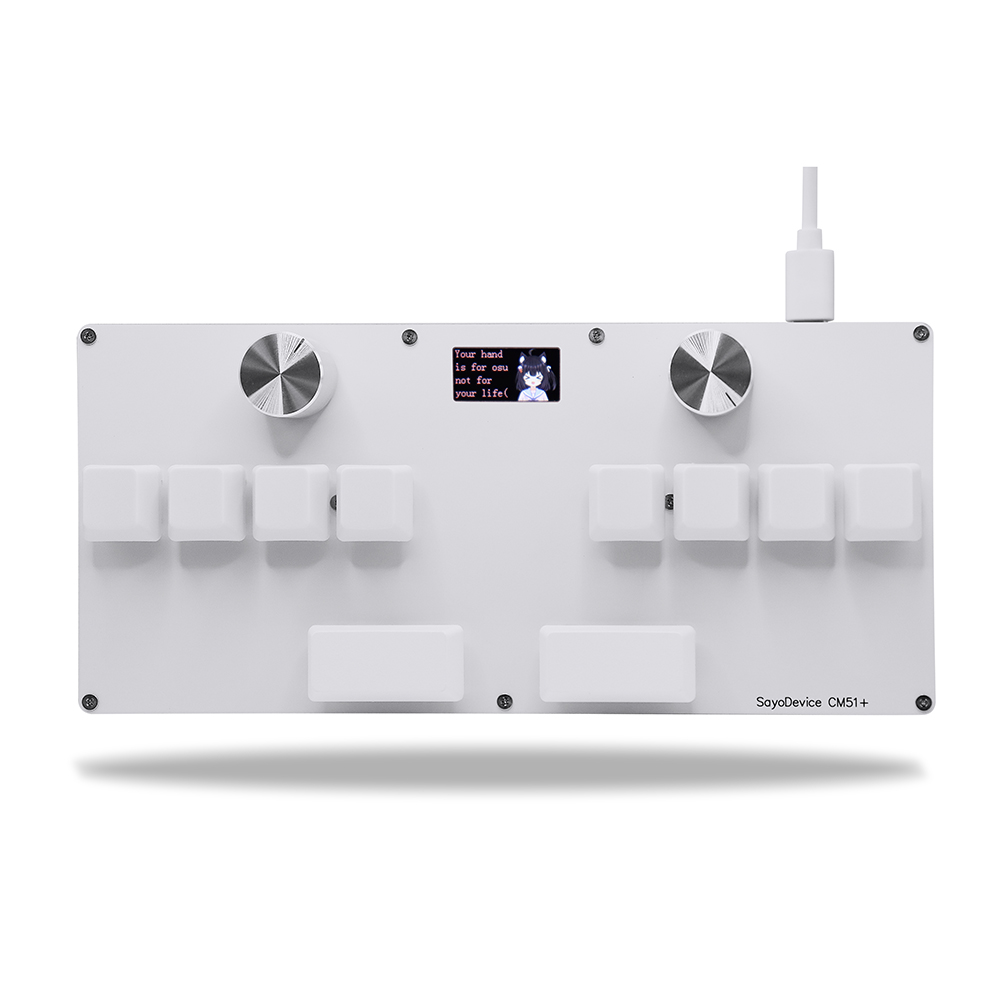 CM51 SayoDevice OSU DJ MAX OUTEMU/Gateron Schakelaars Snelle Trigger Magnetische Schakelaars Toetsenbord Met Knop Scherm Kopiëren Plakken Shotcut: Marineblauw / ZWARTE SCHAKELAAR