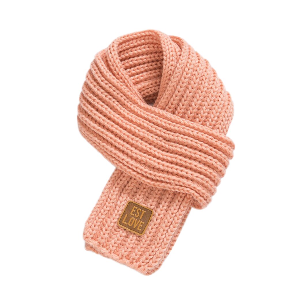 Bufanda tejida de invierno para niños y niñas, bufanda para bebés con pompón y cuello cálido, bufandas tejidas con cuello de lana: NO.8