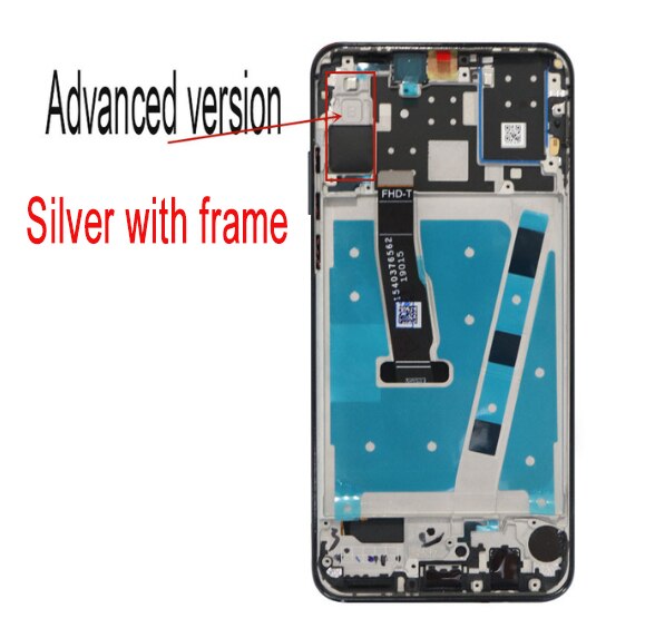 Original testado 2312*1080 display substituição para huawei p30 lite nova 4e lcd tela de toque digitador assembléia MAR-LX1 lx2 al01: Advanced Silver