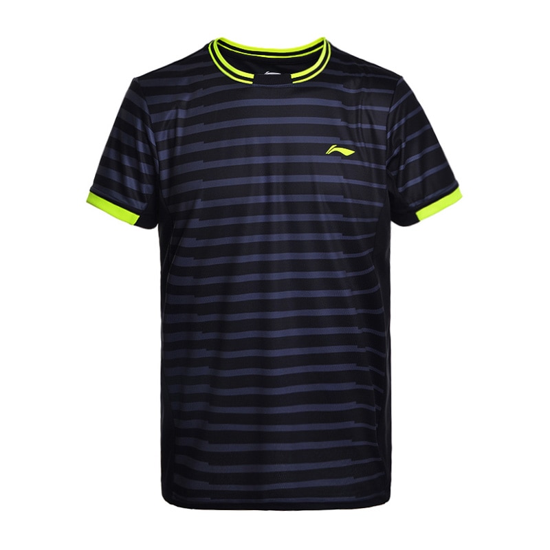 Li-Ning Uomini Badminton Camicette A SECCO Traspirante Regular Fit Sport T-Camicette Fodera li ning Tee AAYM143 MTS2646