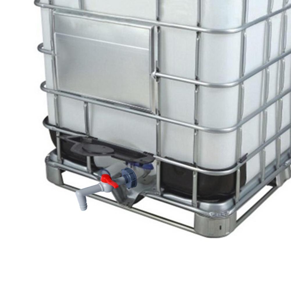 Plastic IBC Tank Adapter S60X6 Garden Hose Faucet Connector Water Tank Hose Replacement Connector Fitting 1/2" 3/4" 1"