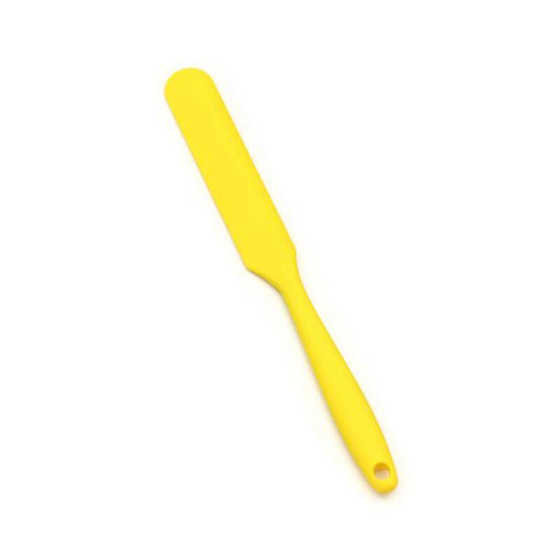 Heat Resistant Cake Cream Butter Spatula Mixing Batter Scraper for Baking Cooking Mixing Batter Scraper Butter Scraper Spreader: yellow