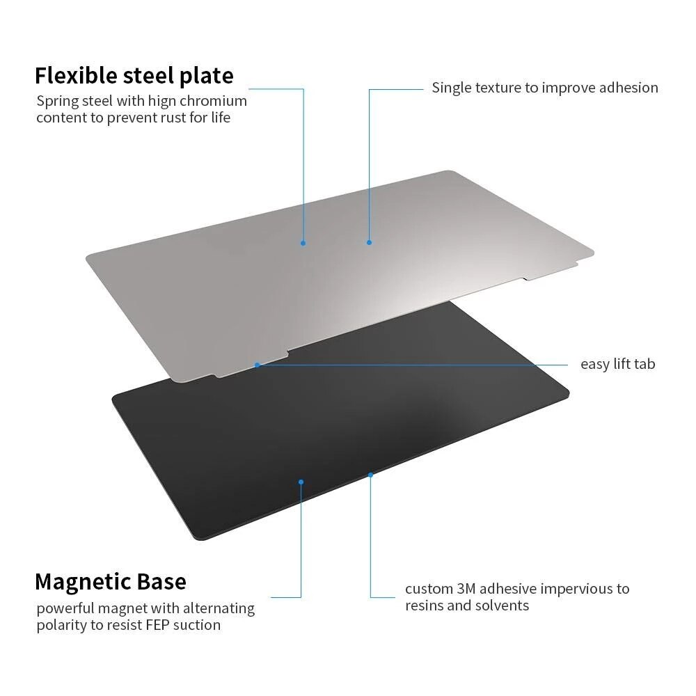 CREALITY 3D Drucker Teile Original Harz flexibel Platte Magnetische flexibel Bauen Platte Für LD-002R/LD-002H Drucker Neue