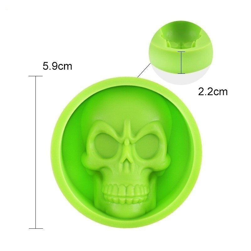 Skull Ice Cube Silicone Mold Bar DIY Molded Silicone Ice Box Ice Cube Molded Silicone Daily Necessities